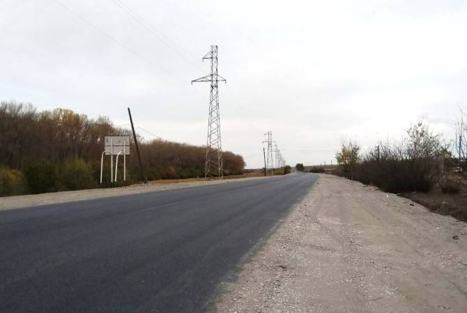 Отремонтирован 1-километровый участок трассы Ереван-Варденис

