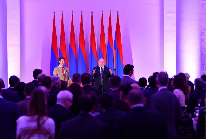 Նոր աշխարհում Հայաստանի նման փոքր երկրների համար նոր հնարավորություններ են 
լինելու. նախագահի նստավայրում պաշտոնական ընդունելություն է եղել

