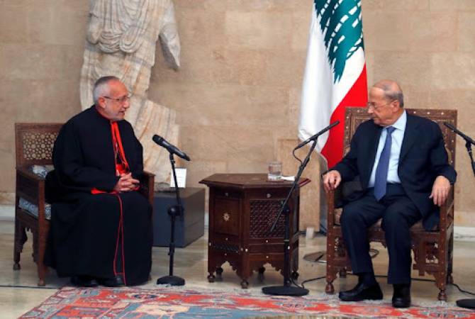 الرئيس اللبناني ميشال عون يستقبل قداسة الكاثوليكوس الجديد للأرمن الكاثوليك لدار كيليكيا الكبير 
رفائيل ميناسيان