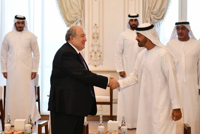 Le Président rencontre le Prince héritier d'Abou Dhabi