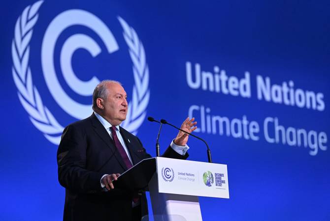 COP26: Armenian President Armen Sarkissian urges world leaders to “start thinking differently” 