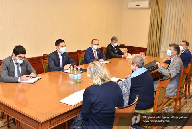 Ermenistan Devlet Gelirler Komitesi Başkanı ve AB Büyükelçisi, Meğri gümrük noktasının 
modernizasyonu ele aldılar
