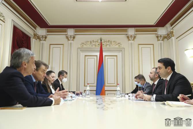 Ален Симонян принял содокладчиков мониторинговой комиссии ПАСЕ по вопросам 
Армении

