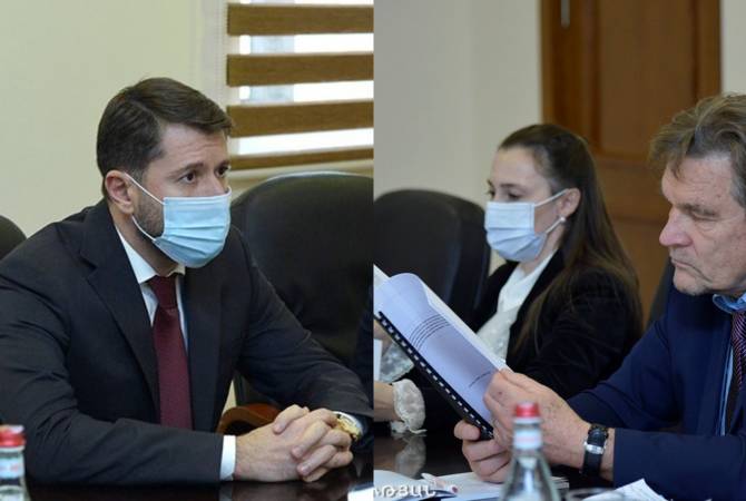  Министр юстиции Армении провел встречу с содокладчиками Мониторинговой комиссии 
ПАСЕ

 