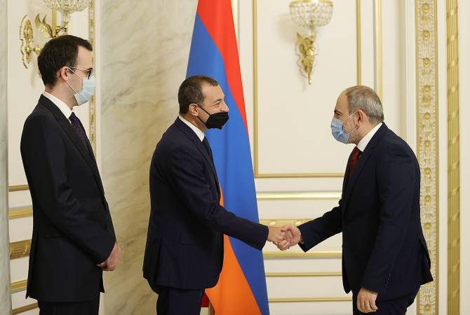 Le Premier ministre Pashinian a reçu Alfonso di Rizo, Ambassadeur de la 
République italienne en Arménie