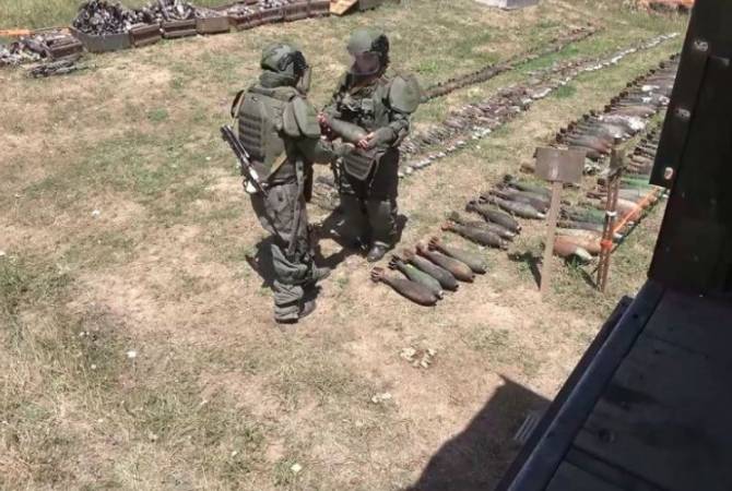 За год российские миротворцы уничтожили в Нагорном Карабахе более 26 тысяч 
взрывных устройств 