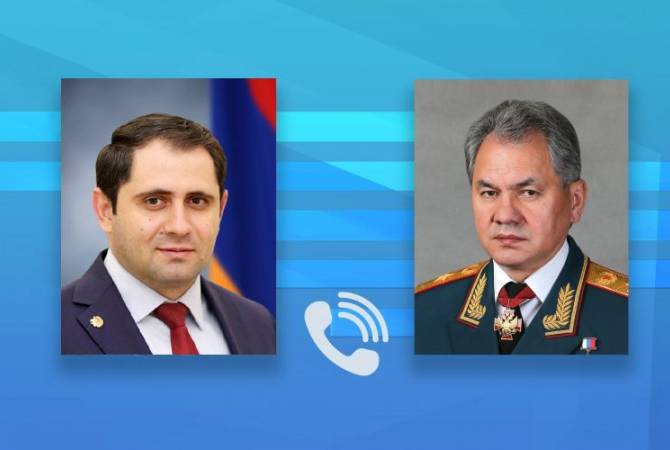Министры обороны Армении и РФ обсудили провокации Азербайджана на границе с 
Арменией

