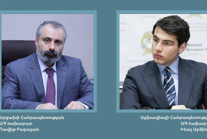 Artsakh Dışişleri Bakanı Abhazya'nın yeni atanan Dışişleri Bakanı'nı tebrik etti