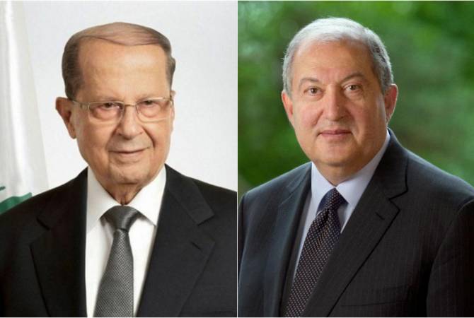 Armenian President congratulates Lebanese counterpart on Independence Day