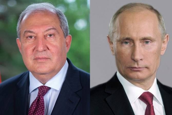 Президент Армен Саркисян направил телеграмму соболезнования президенту РФ 
Владимиру Путину 

