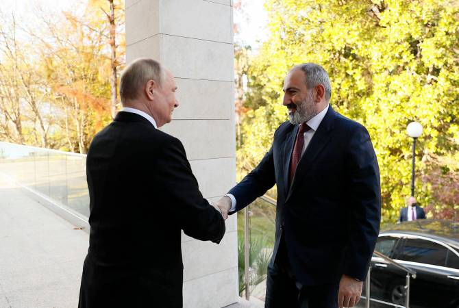La rencontre entre Pashinyan et Poutine a débuté à Sochi 