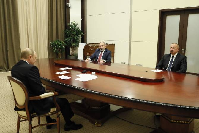 Завершились переговоры Пашинян-Путин-Алиев: встреча длилась около трех часов 

