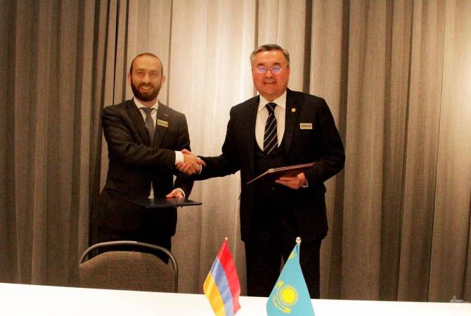 Подписан План мероприятий по сотрудничеству между МИД Армении и Казахстана на 
2022-2023 гг. 

