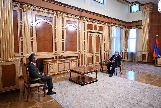 Президент Армении обсудил вопросы сотрудничества с ректором Московской школы 
управления «Сколково»

