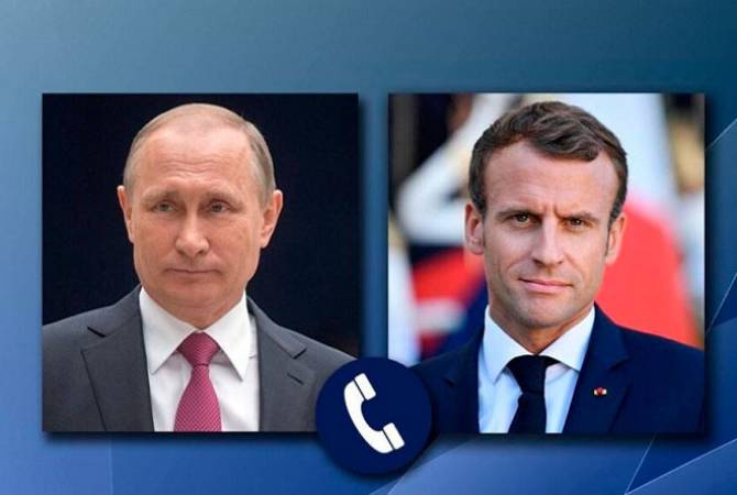 Putin presents to Macron main results of the meeting with Armenian and Azerbaijani leaders