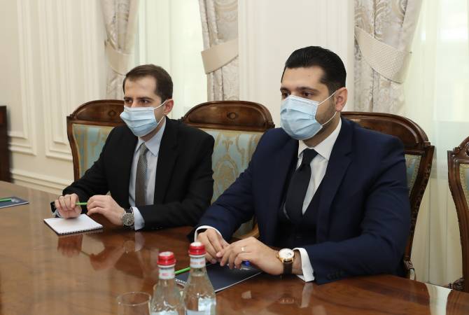 Вице-премьер Амбарцум Матевосян принял посла РФ в Армении Сергея Копыркина