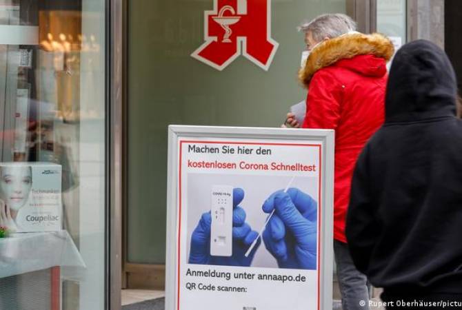 Գերմանիայում կորոնավիրուսով ախտահարվածների թիվը գերազանցել է 8 միլիոնը
