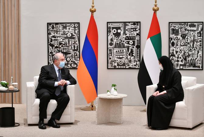 Armenian President, UAE Minister discuss cooperation opportunities in science, technology fields