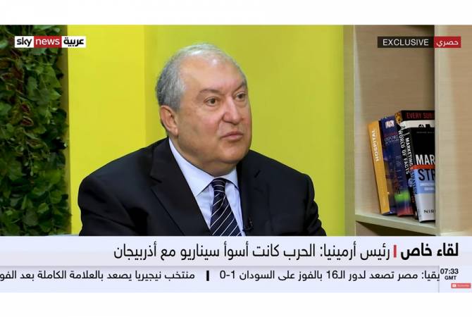 Armen Sarkisyan: Ermenistan ve Azerbaycan'ın karşılıklı tavizler yoluyla kalıcı barış tesis 
edebileceklerini umuyorum

