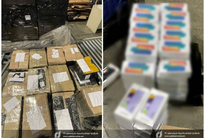 “Unprecedented” amount of smuggled mobile phones found by Armenian customs officers at 
airport