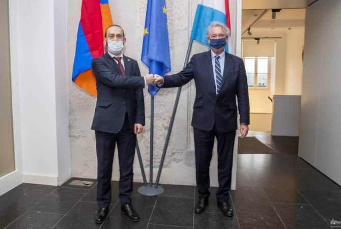Главы МИД Армении и Люксембурга необходимость всеобъемлющего урегулирования 
нагорно-карабахского конфликта 

