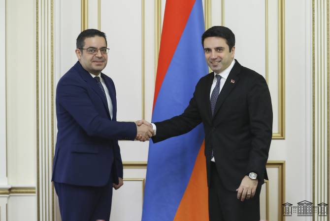 Ален Симонян принял посла Сирии в Армении
