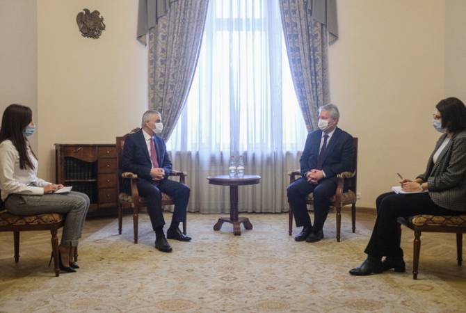 Le vice-Premier ministre arménien reçoit le nouvel ambassadeur d'Allemagne