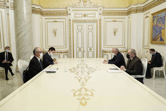Никол Пашинян принял посла Японии в Армении Фукусиму Масанори

