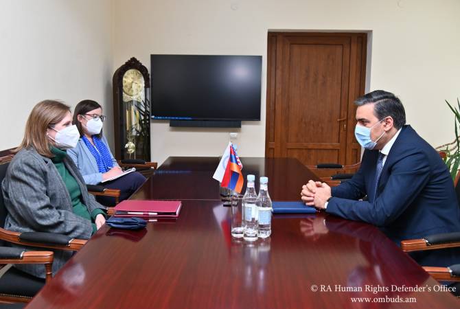 Ermenistan Ombudsmanı Arman Tatoyan, ABD'nin Ermenistan Büyükelçisi ile bir araya geldi 