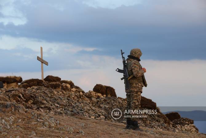 Azerbaycan'ın açtığı ateş sonucu 1 Ermeni asker yaralandı