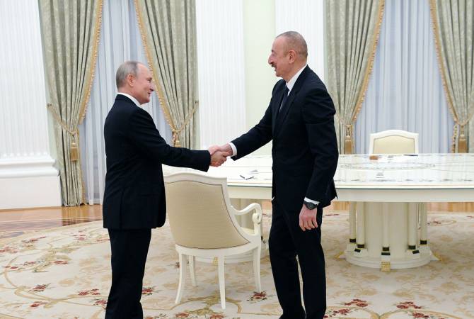 Путин и Алиев обсудят ход реализации трехсторонних договоренностей по Карабаху

