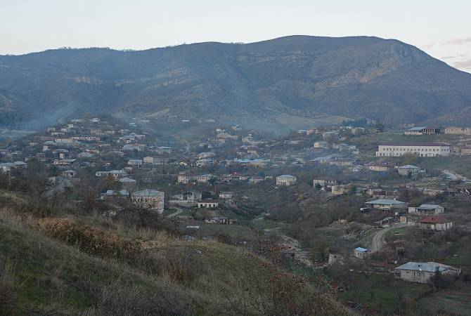 Azerbaijani forces fire 120mm mortars in direction of village school in Artsakh 