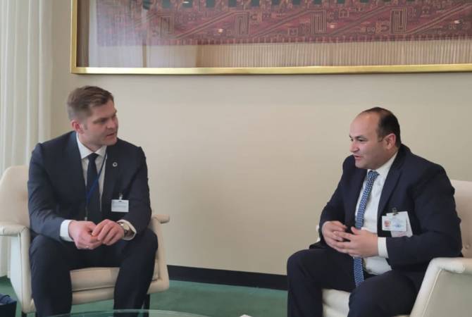Министр труда и социальных вопросов Армении обсудил с латвийским коллегой 
перспективы сотрудничества

