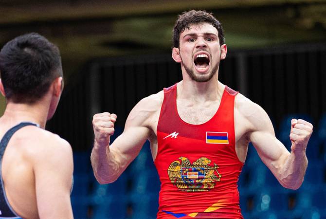 Wrestler Arsen Harutyunyan becomes two-time European champion, defeating the Turkish 
athlete in the final