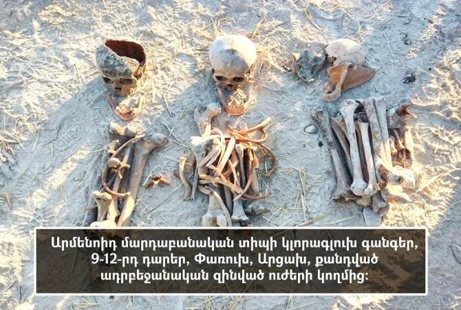 Azerbaijan destroys the Armenian cultural heritage in Parukh and Karaglukh and resorts to open 
falsifications