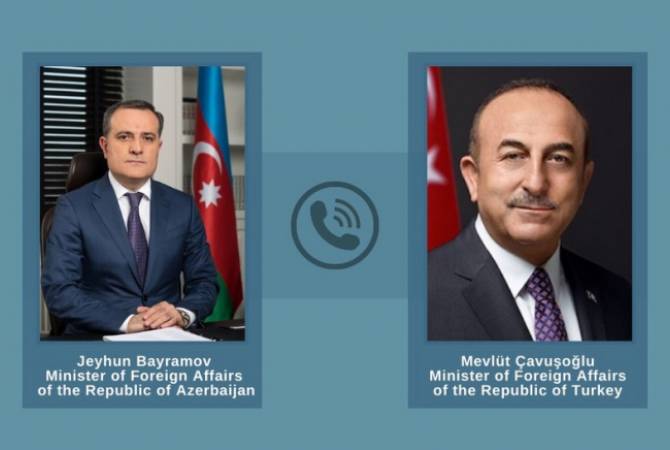Menteri Luar Negeri Azerbaijan dan Turki membahas isu-isu terkait dengan pernyataan trilateral