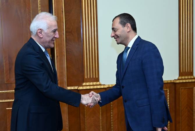 Armenian President, Italian Ambassador discuss current situation of NK conflict peaceful 
settlement process