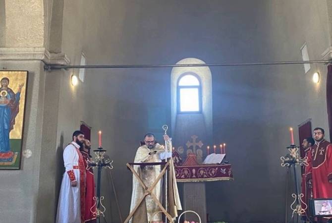 В монастыре Амарас была отслужена Божественная Пасхальная литургия