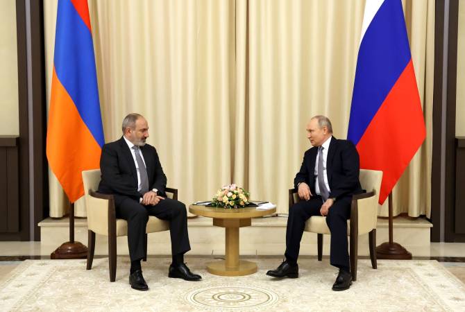 بوتين يقول في اجتماعه مع باشينيان أنه لا تزال هناك العديد من القضايا بشأن آرتساخ-ناغورنو كاراباغ