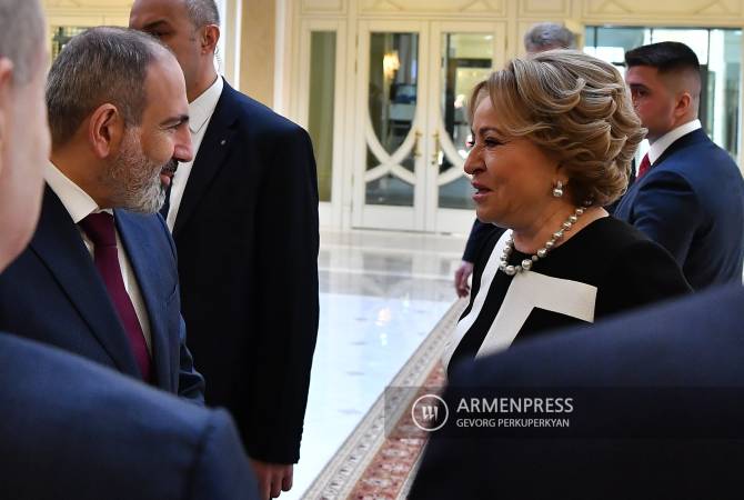 Valentina Matviyenko praises productive development of inter-parliamentary ties with Armenia 