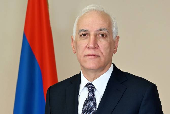Discours du Président Vahagn Khatchatourian à l'occasion de l'anniversaire du génocide 
arménien