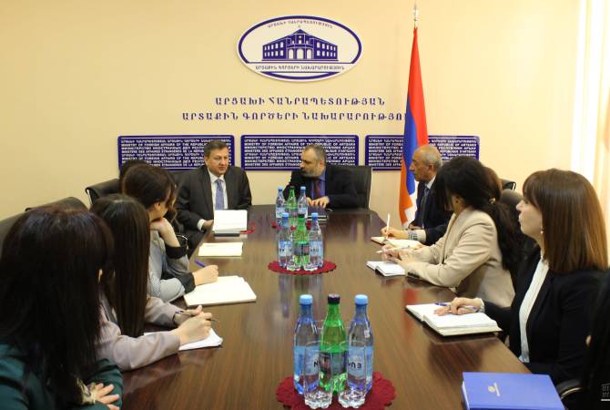 Artsakh FM, students of Armenian Foreign Ministry’s Diplomatic School discuss Azerbaijani-
Karabakh conflict