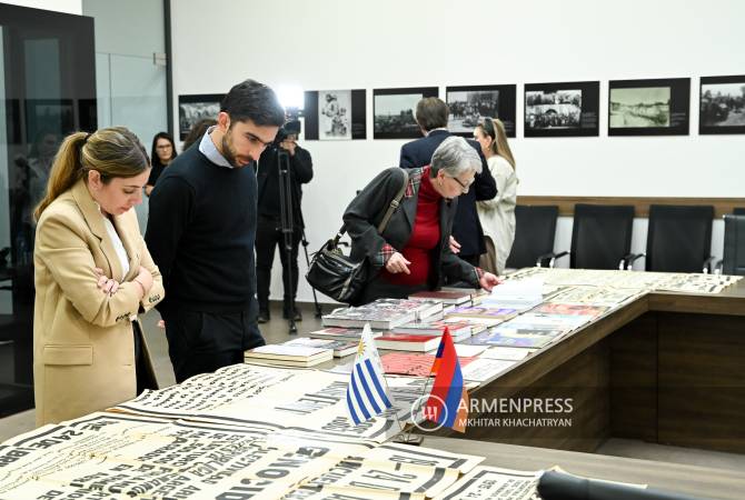 Armenian community of Uruguay donates valuable materials on Genocide to Armenian 
Genocide Museum-Institute
