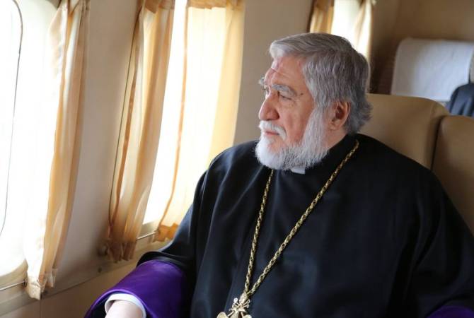 Catholicos Aram I departs for Egypt to attend general assembly of Middle East Council of 
Churches 