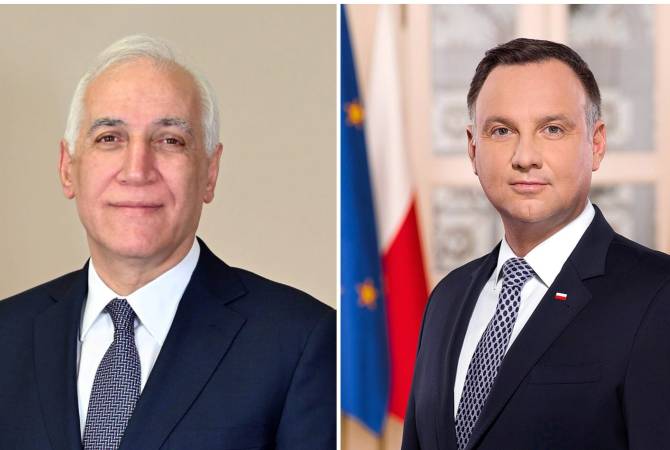 Mensaje de felicitación de Vahagn Jachaturián al Presidente de Polonia