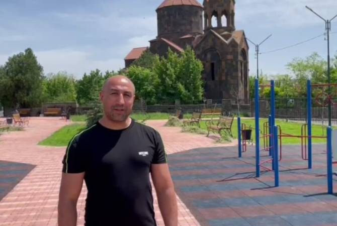 Former IBF, WBO world champion Arthur Abraham builds park in Yerevan childhood home 
district  