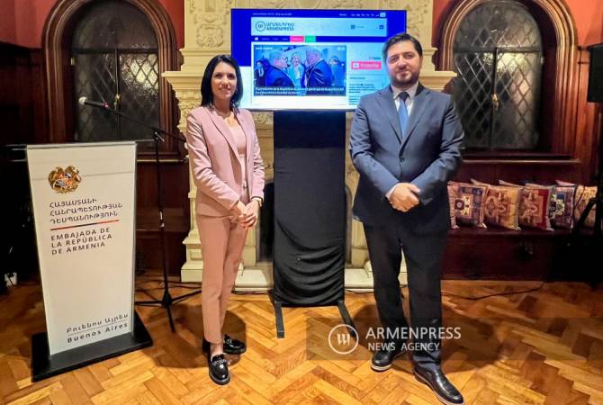 L'Ambassade d'Arménie en Argentine a accueilli la cérémonie d'ouverture   de la section en 
langue espagnole d'Armenpress