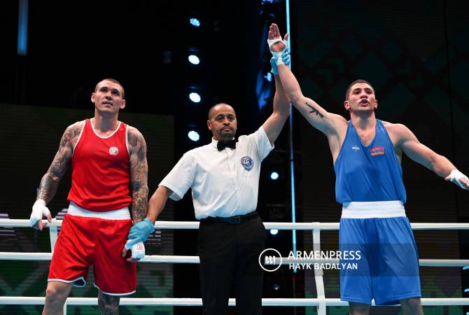 Yerevan EUBC European Boxing Championship: Armenia’s cruiserweight Hovhannisyan wins 
over Bulgaria's Stefanov-Dimitrov 