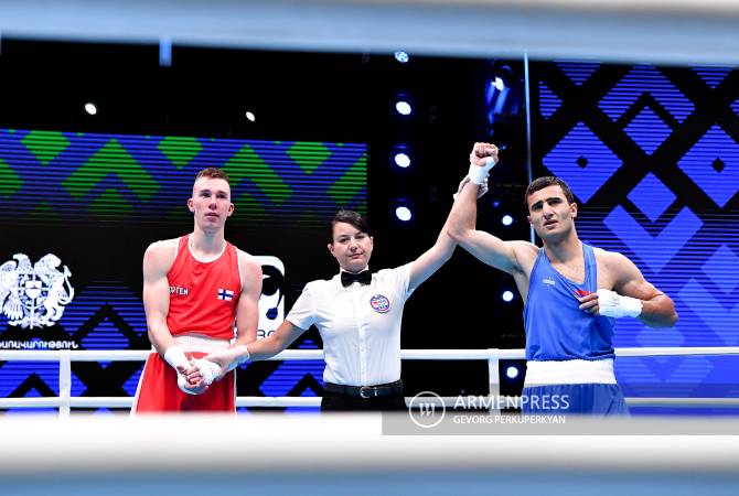 Yerevan EUBC Men’s European Boxing Championship: Madoyan defeats Eriksson via technical 
knockout 