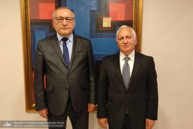Делегация во главе с председателем НС Арцаха встретилась с послом Армении в Ливане

